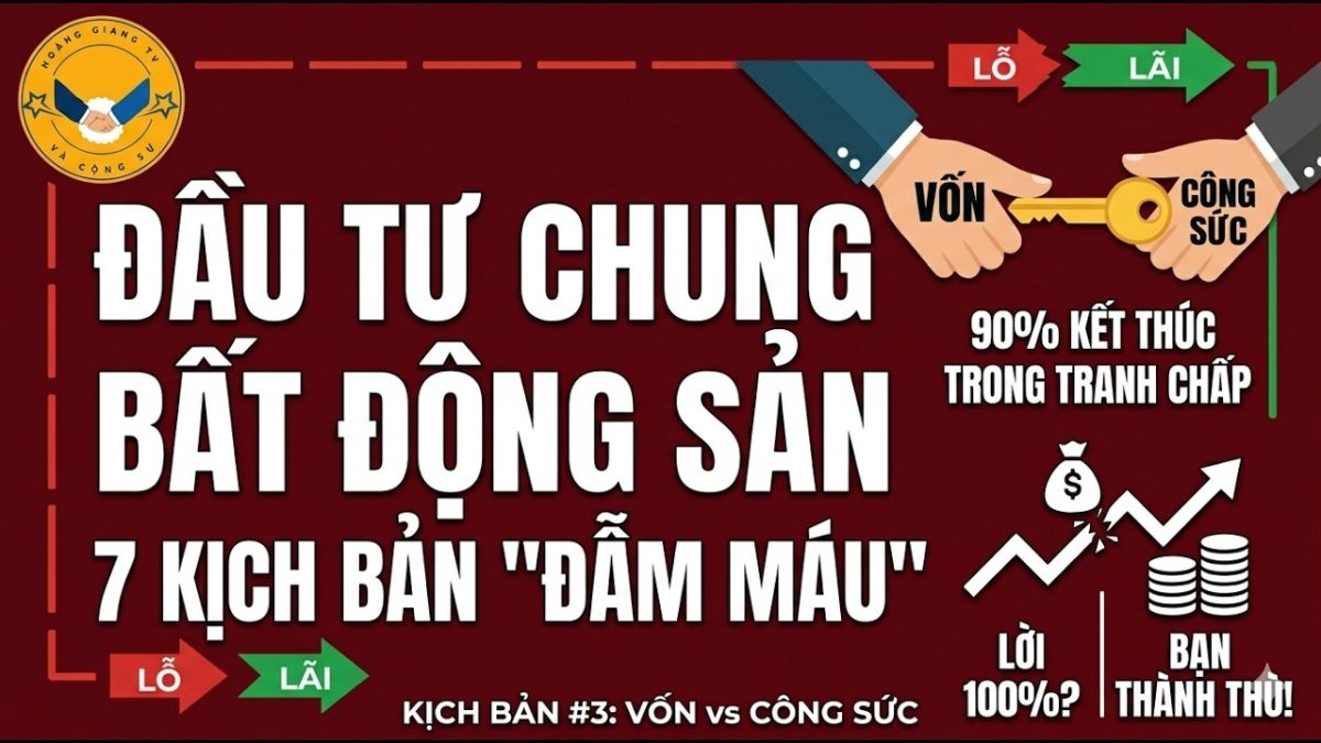 Đầu Tư Chung Bất Động Sản: Lợi Nhuận Hay Tranh Chấp? | Quy Tắc Vàng Để Không Mất Bạn! HOANGGIANG TV